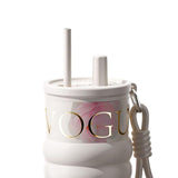 Maxbell Insulated Tumbler Wear Resistant Reusable Thermal Cup for Camping Office Gym white