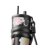 Maxbell Insulated Tumbler Wear Resistant Reusable Thermal Cup for Camping Office Gym black