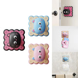 Maxbell Door Handle Stopper Lovely Shape Soft Door Stop for Home Dining Refrigerator black