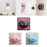 Maxbell Door Handle Stopper Lovely Shape Soft Door Stop for Home Dining Refrigerator black