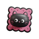 Maxbell Door Handle Stopper Lovely Shape Soft Door Stop for Home Dining Refrigerator black