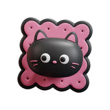 Maxbell Door Handle Stopper Lovely Shape Soft Door Stop for Home Dining Refrigerator black