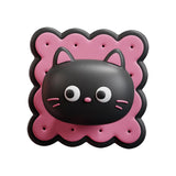 Maxbell Door Handle Stopper Lovely Shape Soft Door Stop for Home Dining Refrigerator black