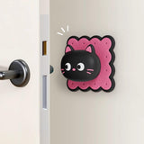 Maxbell Door Handle Stopper Lovely Shape Soft Door Stop for Home Dining Refrigerator black