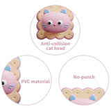 Maxbell Door Handle Stopper Lovely Shape Soft Door Stop for Home Dining Refrigerator pink