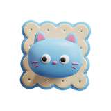 Maxbell Door Handle Stopper Lovely Shape Soft Door Stop for Home Dining Refrigerator blue