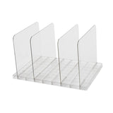 Maxbell Clear Bookend Practical Magazine File Organizer for Counter Tabletop Bedroom