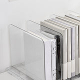 Maxbell Clear Bookend Practical Magazine File Organizer for Counter Tabletop Bedroom