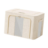 Maxbell Clothes Storage Bin Visible Closet Organizer for Blanket Clothing Bed Sheets 100L Light Yellow