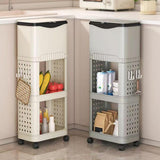 Maxbell Kitchen Trash Can with Rack Decor Garbage Bin for Pantry Dormitory Household Grey
