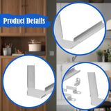 Maxbell 2 Pieces Bookcase Brackets Parts Convenient Easy to Install Bookcase Support