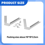 Maxbell 2 Pieces Bookcase Brackets Parts Convenient Easy to Install Bookcase Support