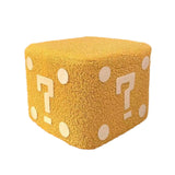 Maxbell Foot Stool Modern Nonslip Ornament Footstool for Living Room Under Desk Dorm Yellow