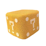 Maxbell Foot Stool Modern Nonslip Ornament Footstool for Living Room Under Desk Dorm Yellow