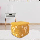 Maxbell Foot Stool Modern Nonslip Ornament Footstool for Living Room Under Desk Dorm Yellow