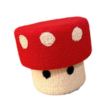 Maxbell Foot Stool Modern Nonslip Ornament Footstool for Living Room Under Desk Dorm Red