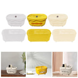 Maxbell Tissue Box Organizer Elegant with Pen Remote Control Decorative Box for Home White