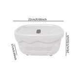 Maxbell Tissue Box Organizer Elegant with Pen Remote Control Decorative Box for Home White