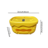 Maxbell Tissue Box Organizer Elegant with Pen Remote Control Decorative Box for Home Yellow