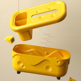 Maxbell Tissue Box Organizer Elegant with Pen Remote Control Decorative Box for Home Yellow