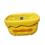 Maxbell Tissue Box Organizer Elegant with Pen Remote Control Decorative Box for Home Yellow