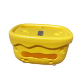 Maxbell Tissue Box Organizer Elegant with Pen Remote Control Decorative Box for Home Yellow