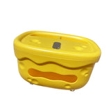 Maxbell Tissue Box Organizer Elegant with Pen Remote Control Decorative Box for Home Yellow