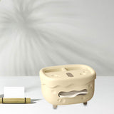 Maxbell Tissue Box Organizer Elegant with Pen Remote Control Decorative Box for Home Beige