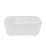 Maxbell Tissue Box Organizer Elegant with Pen Remote Control Decorative Box for Home Rectangle White