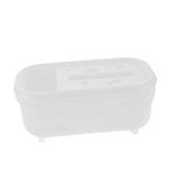 Maxbell Tissue Box Organizer Elegant with Pen Remote Control Decorative Box for Home Rectangle White