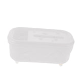 Maxbell Tissue Box Organizer Elegant with Pen Remote Control Decorative Box for Home Rectangle White