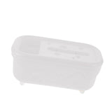 Maxbell Tissue Box Organizer Elegant with Pen Remote Control Decorative Box for Home Rectangle White
