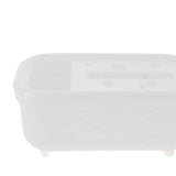 Maxbell Tissue Box Organizer Elegant with Pen Remote Control Decorative Box for Home Rectangle White