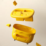 Maxbell Tissue Box Organizer Elegant with Pen Remote Control Decorative Box for Home Rectangle Yellow