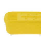 Maxbell Tissue Box Organizer Elegant with Pen Remote Control Decorative Box for Home Rectangle Yellow