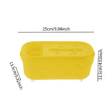 Maxbell Tissue Box Organizer Elegant with Pen Remote Control Decorative Box for Home Rectangle Yellow