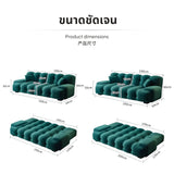 Maxbell 2025 Cream Style Folding Sofa Bed for Small Spaces Green 1.8x1.2m