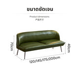 Maxbell Retro Sofa, Oil Wax Leather Single Seat, Metal Legs Single 65cm Avocado leather