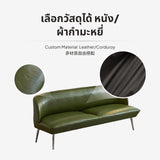 Maxbell Retro Sofa, Oil Wax Leather Single Seat, Metal Legs Single 65cm Gray leather