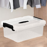 Maxbell Toys Storage Box Clear with Lid Holder Case for Dorm Room Art Supplies Trunk