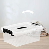 Maxbell Toys Storage Box Clear with Lid Holder Case for Dorm Room Art Supplies Trunk