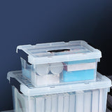 Maxbell Toys Storage Box Clear with Lid Holder Case for Dorm Room Art Supplies Trunk