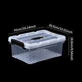 Maxbell Toys Storage Box Clear with Lid Holder Case for Dorm Room Art Supplies Trunk