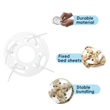 Maxbell Bed Sheet Detangler Compact Bedsheets Gadget for Dryer Duvet Covers Blankets