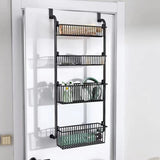 Maxbell over The Door Storage Organizer Hanging Baskets for Playroom Laundry Nursery Black
