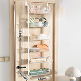 Maxbell over The Door Storage Organizer Hanging Baskets for Playroom Laundry Nursery White