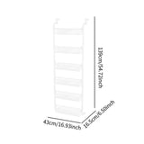 Maxbell over The Door Storage Organizer Hanging Baskets for Playroom Laundry Nursery White