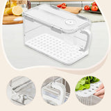 Maxbell Refrigerator Storage Box Refrigerator Organizer Bin for Restaurant Apartment White