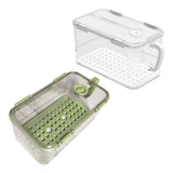 Maxbell Refrigerator Storage Box Refrigerator Organizer Bin for Restaurant Apartment White