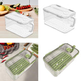 Maxbell Refrigerator Storage Box Refrigerator Organizer Bin for Restaurant Apartment White